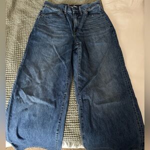 Madewell x Kaihara wide leg denim